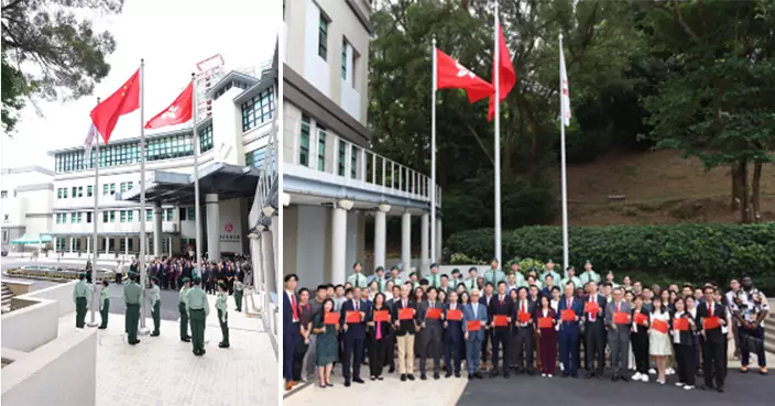 嶺大舉行升旗禮 慶祝國慶77周年