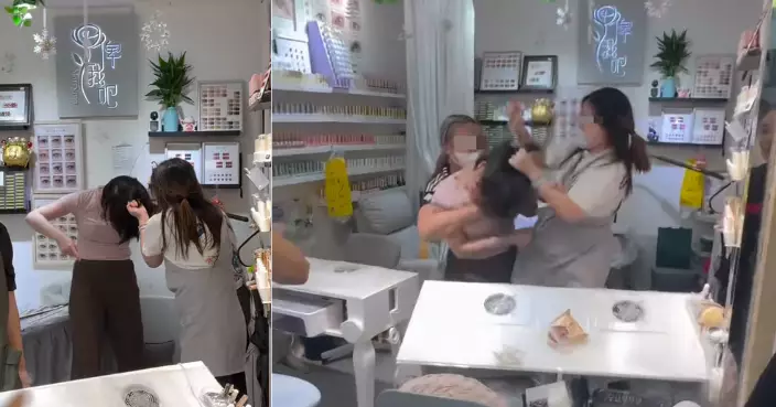 旺角中心兩舖店員吐口水扯頭髮互毆 警到場拘3女子
