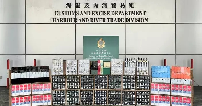 海關屯門內河船碼頭檢約2萬件懷疑冒牌貨　市值約一千萬元