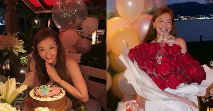 陳瀅37歲生日收巨型紅玫瑰 感情去向成謎