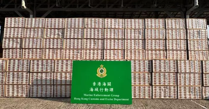 海關東南海域截大馬力快艇 檢值千萬元私煙拘兩內地男子
