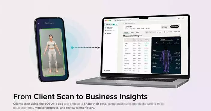 ZOZOFIT推ZOZOFIT Pro 健身中心診所專用3D身體數據儀表板