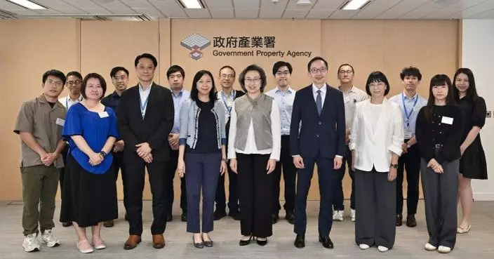 楊何蓓茵訪政府產業署　聽取皇崗口岸物業管理團隊各項準備工作