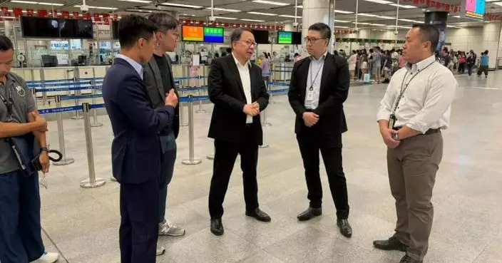 陳國基視察深圳灣及皇崗口岸 指示做好人流疏導確保口岸運作安全高效