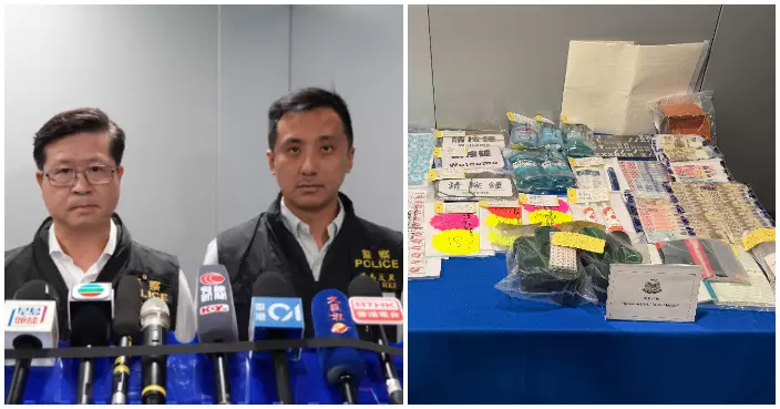 警方掃黃賭毒打擊黑合會拘53人 檢近百萬元毒品包括大麻曲奇