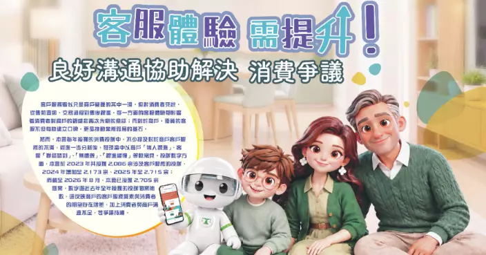 消委會：首8月接2705宗客服投訴 AI未能解決問題可要求轉駁真人客服