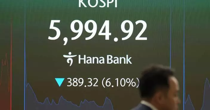 南韓Kospi指數急挫超7% 晶片股遭拋售憂慮AI熱潮