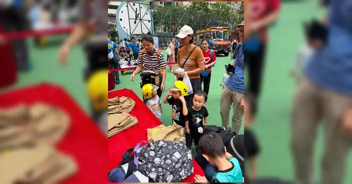 消防處灣仔舉行防災應急資訊日  寓教於樂提升防火意識