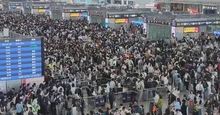 國慶長假首日全國跨區域出行3億3千萬人次 鐵路客運創新高