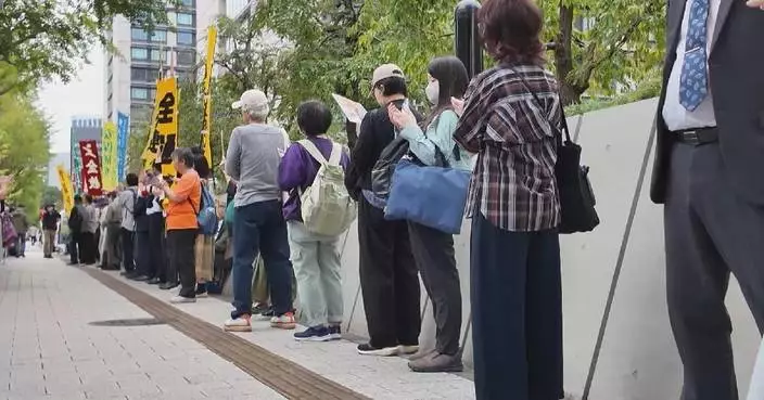 日本民眾集會抗議高市早苗政府推動擴軍