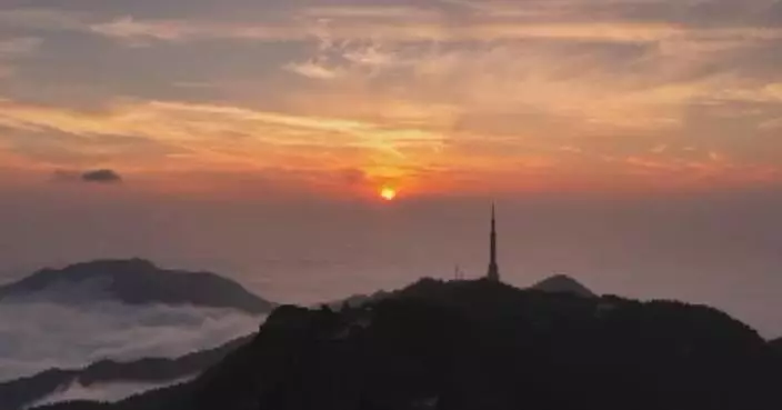 衡山日出雲海美景吸引遊客 帶動秋季旅遊熱潮