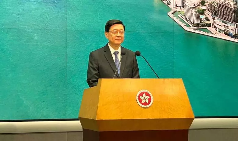 特首李家超。巴士的報記者攝