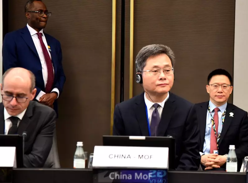 藍佛安在美國華盛頓出席世界銀行發展委員會會議。財政部圖片