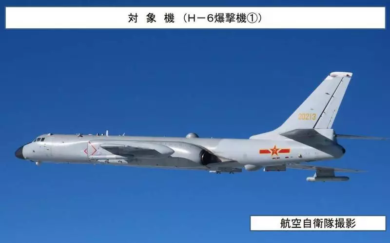日本空軍拍攝到中國轟炸機其二。