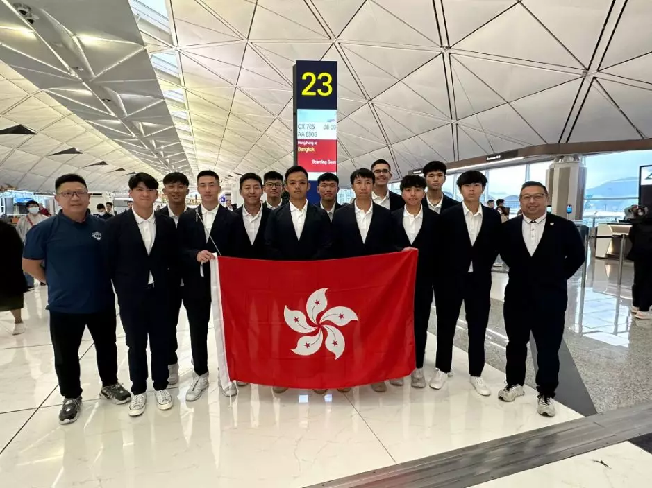 香港男子棒球隊於亞洲盃東區賽取得小組2連勝。香港棒球隊提供圖片