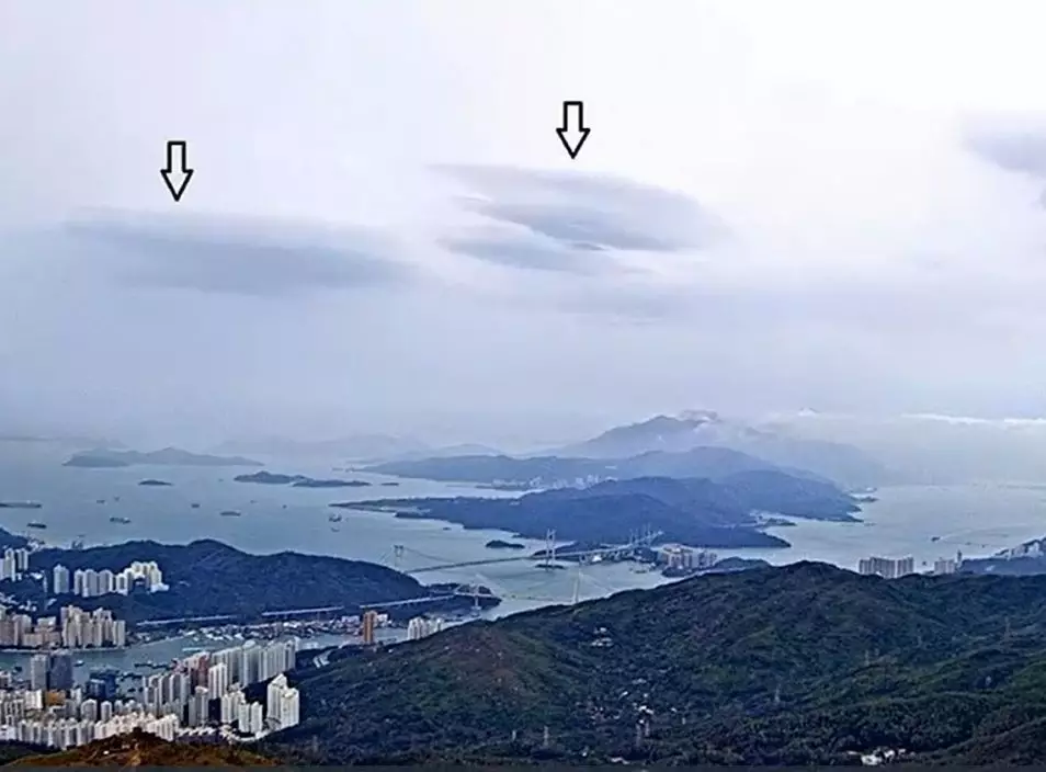 新增攝影機拍攝到的莢狀雲。影片截圖