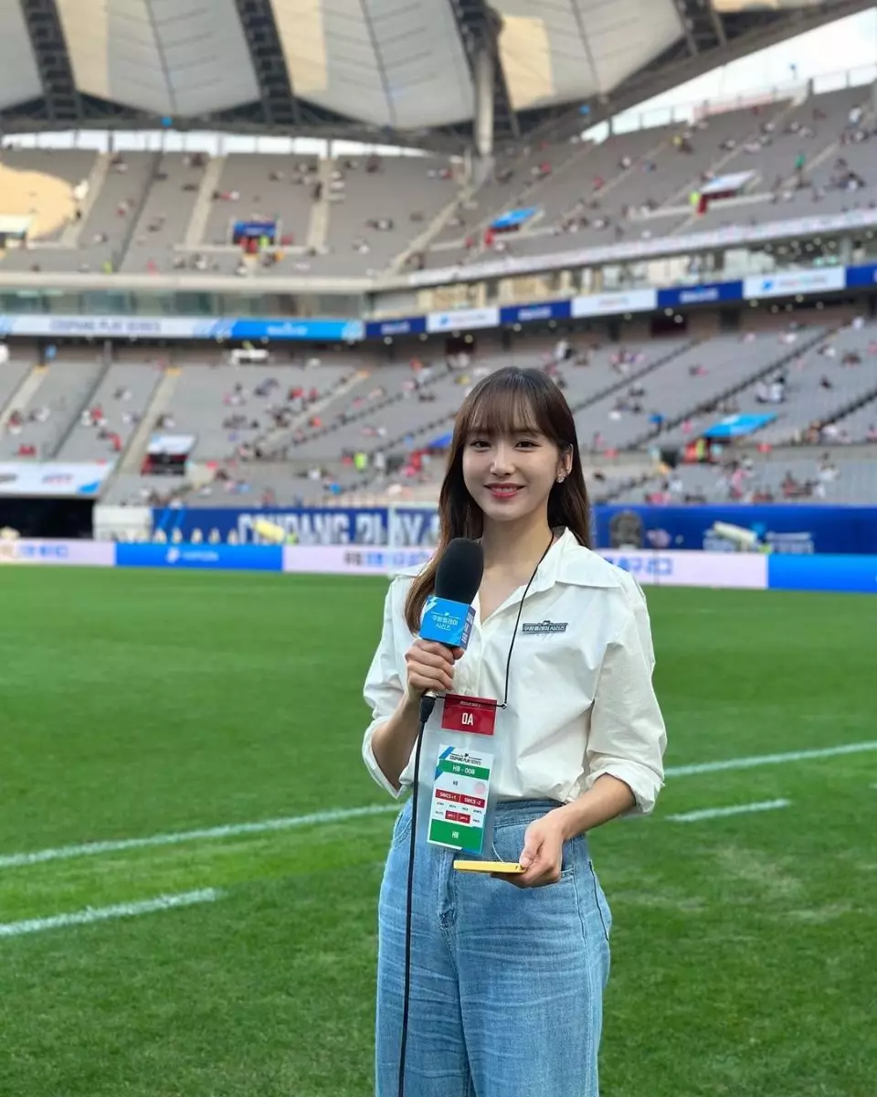 尹太珍是韓國前體育台女主播（尹太珍IG圖片）