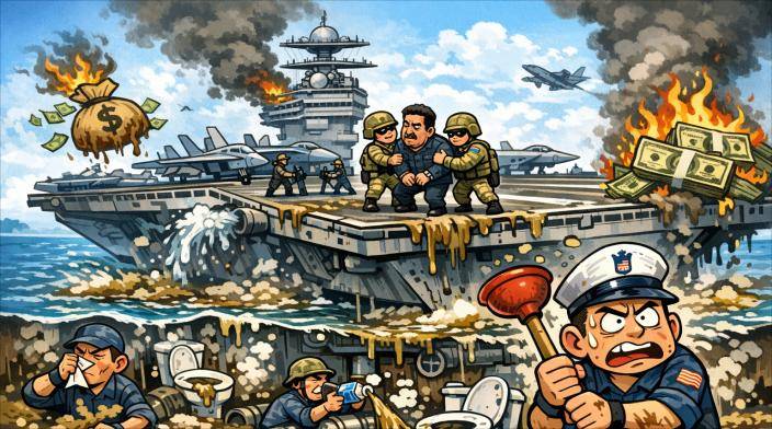 高昂的「酸洗」成本與混亂的內部維修，讓這艘超級航母成了吞噬美鈔的巨大「化糞池」。